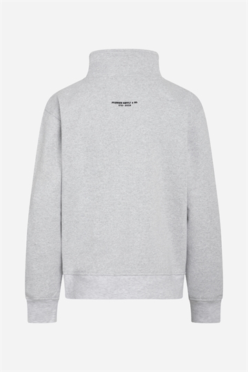 Grunt Nor Half Zip Sweat - Snow Melange